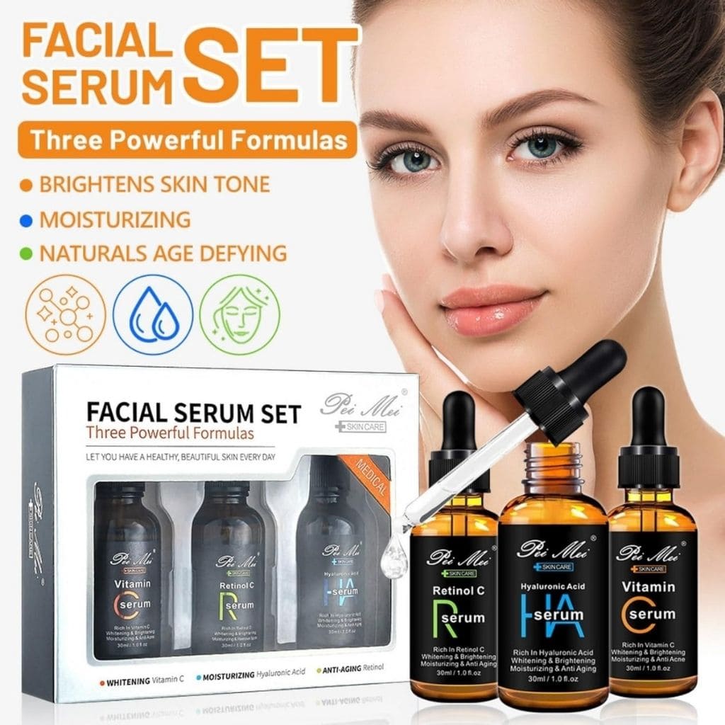 Set Serum Faciales x3 Vitamina C-AH-R - ESDealmania