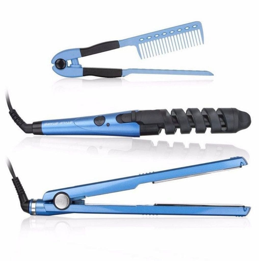 Combo plancha, rizador y peine d cabello - ESDealmania  
