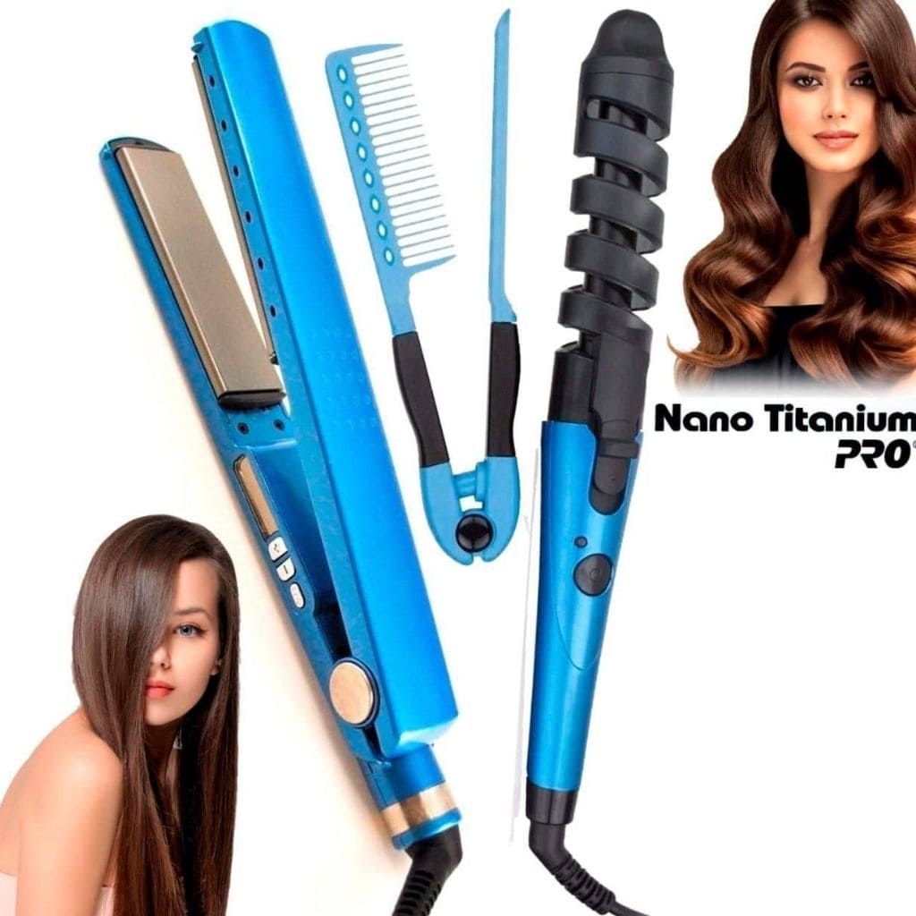Combo plancha, rizador y peine d cabello - ESDealmania  