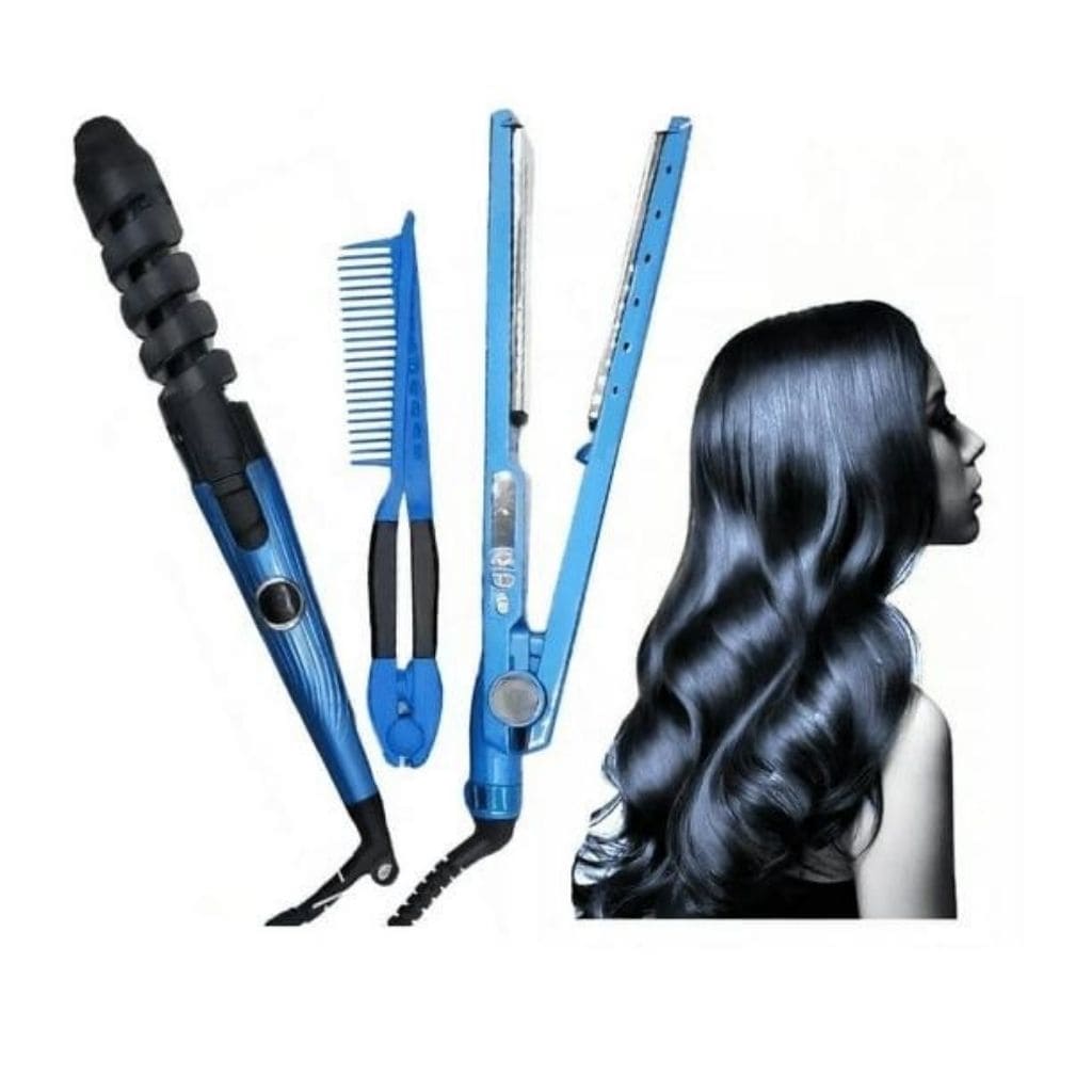 Combo plancha, rizador y peine d cabello - ESDealmania  