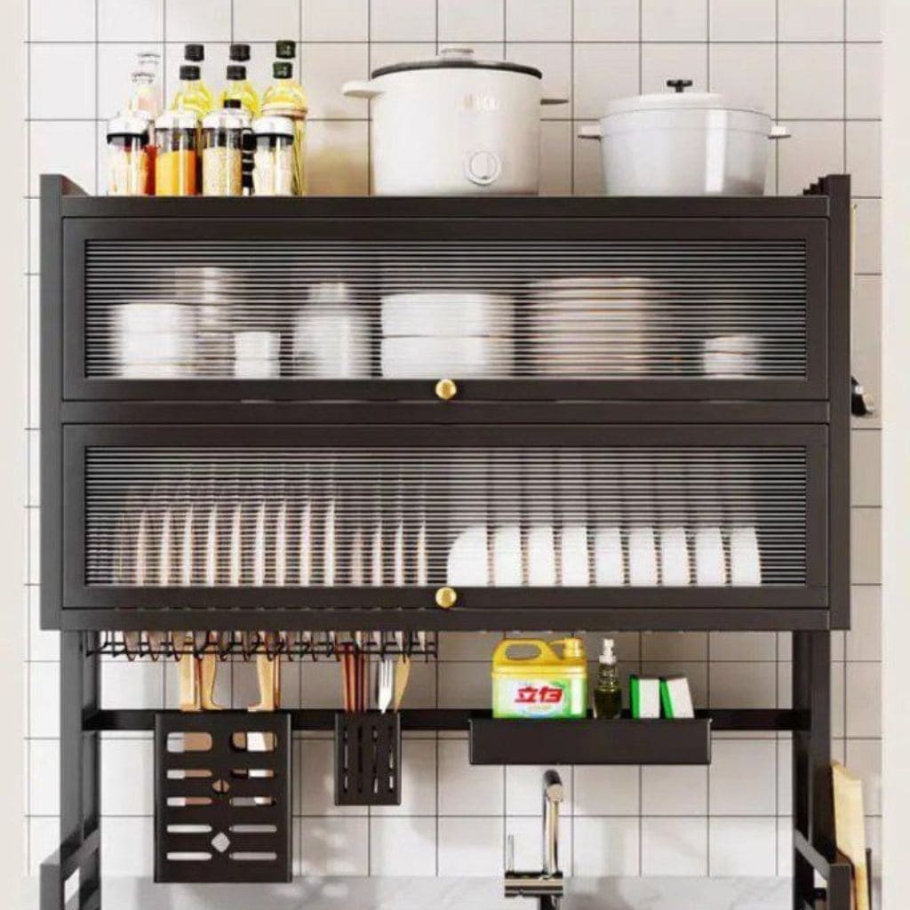 Platera con Doble Vitrina – Elegancia y Orden para tu Hogar - ESDealmania